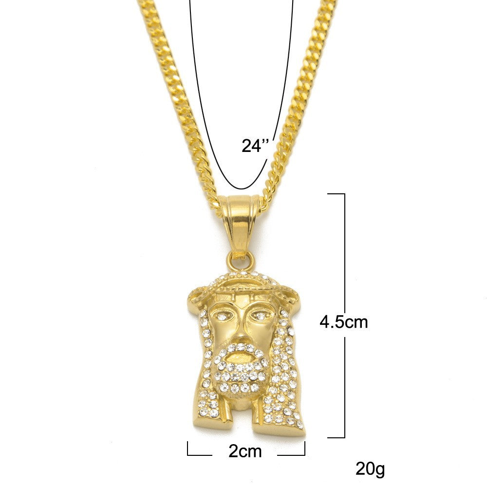 Iced Out Winged Angel Pendant Necklace – Hip-Hop Statement Chain